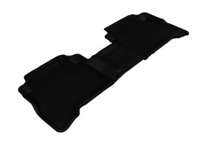 Kia Sorento Floor Mat - Rear - 3D MAXpider - Kagu - Black - `11-`13